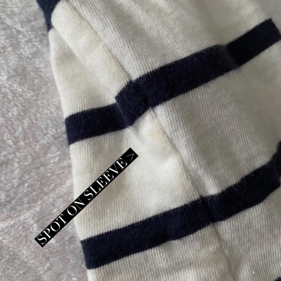 Anthropologie Postal Code Chambray and Stripe Sleeve Button Down Tunic Top - Picture 10 of 11